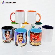 Sublimation 11oz Inner and Handle Color Ceramic Mug Made in China At Low Price Wholesale